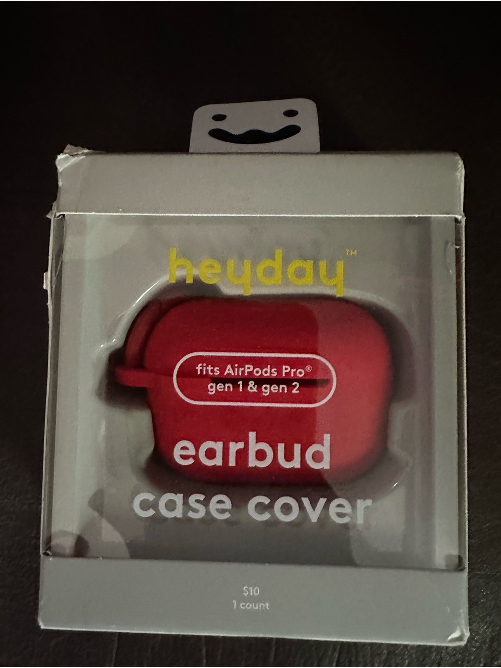 heyday Red Earbud Case Cover for AirPods Pro Gen 1 & Gen 2 - Silicone
